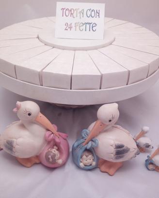 Torta confetti battesimo fai date