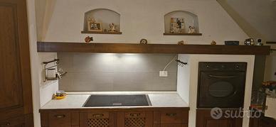 Cucina rustica mobile Forno Nardi + Cappa Elica