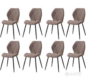 Set 8 sedie sala NUOVE