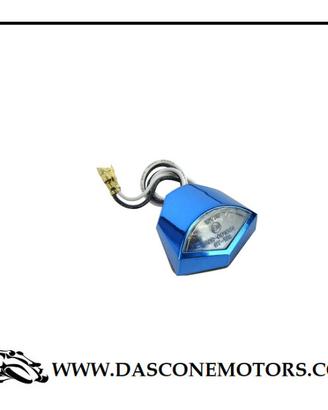 LUCE TARGA LED LEDS BIANCO HEPTA BLU ANODIZZATO 12