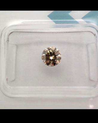 Diamante Naturale 0.61 ct Fancy Vivid Brown