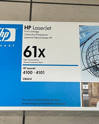 Cartuccia toner nero originale nuova HP 61X C8061X