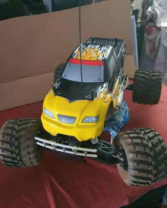 Automodello monster truck nitro bimotore, 1/8 4wd