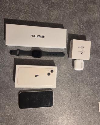 iphone 13 con apple watch e airpods 4