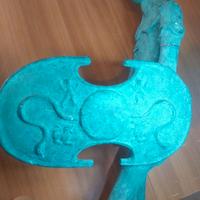 Riproduzione antica statua di guerriero 