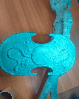 Riproduzione antica statua di guerriero 