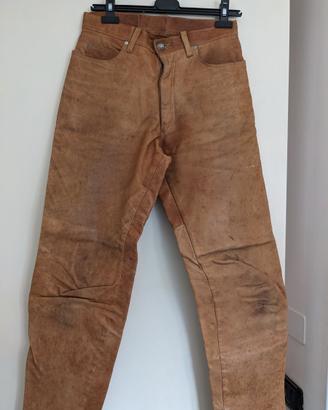 Pantaloni pelle uomo