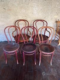 5 sedie Thonet-Mundus