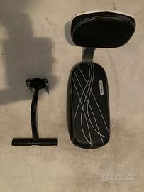 Seggiolino e manubrio per porta bici posteriore