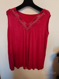 canotta rosa l xl donna