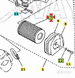 Filtro aria Yamaha Cygnus 125 4CWE44510200