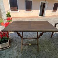 set da giardino in teak
