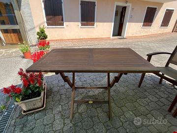 set da giardino in teak