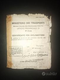Libretto piaggio ciao PX