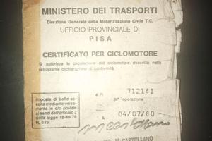 Libretto piaggio ciao PX