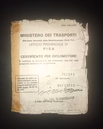 Libretto piaggio ciao PX