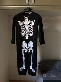 costume scheletro bambino/a
