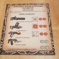Angeli Sanguinari Scheda Armi Star Quest MB 1990