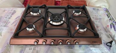piano cottura smeg 5 fuochi