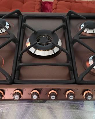piano cottura smeg 5 fuochi