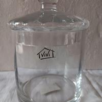 scatola vetro, effetto ottico, con coperchio