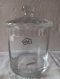 scatola vetro, effetto ottico, con coperchio