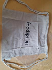 Sacca zainetto "foodspring" in cotone
