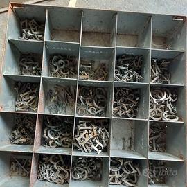 Lotto lettere mobili in bronzo