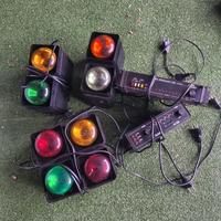 8 Luci da discoteca con 2 centraline di controllo