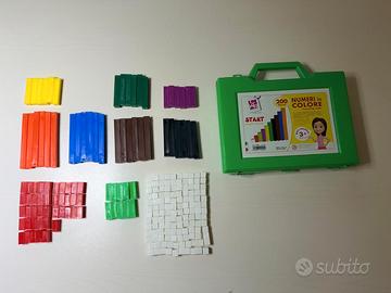 Scatola di regoli per la scuola elementare 223 pz