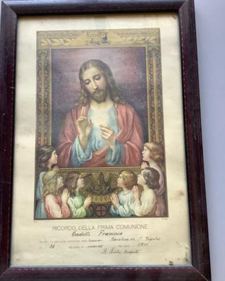 Ricordo della prima Comunione 1931.
