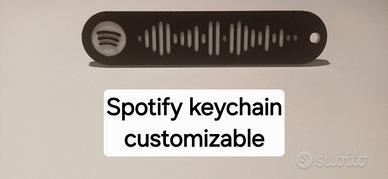 Portachiavi con codice Spotify personalizzabile 