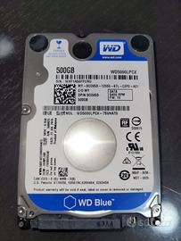 Hard Disk 2.5 WD Blue 500GB - Modello WD5000LPCX