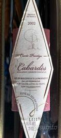 vino rosso francese Cabardès AOC, ANNATA 2002