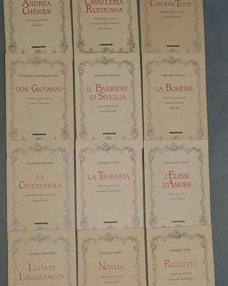 12 Libretti opera: Norma Rigoletto Traviata Boheme