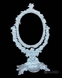 Specchiera da tavolo in ottone XIX secolo