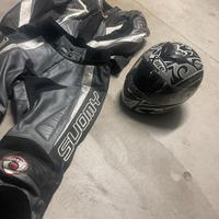 Tuta moto e casco