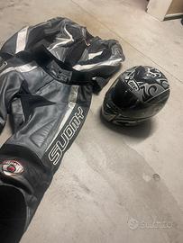 Tuta moto e casco
