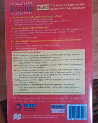 Dizionario monolingua macmillan