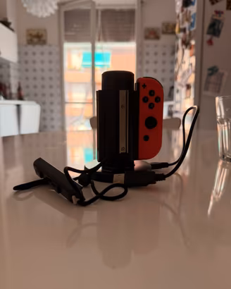 Joy-Con Nintendo Switch 1 + base ricarica x4