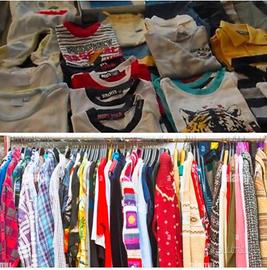 abbigliamento, calzature usati, fino 14 anni 