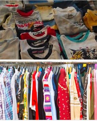 abbigliamento, calzature usati, fino 14 anni 