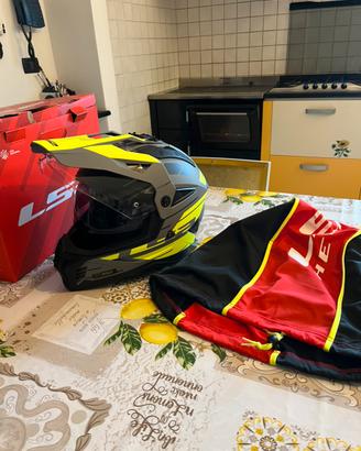 Casco moto cross enduro