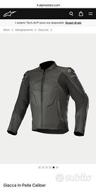 Giacca moto in pelle Alpinestars Caliber