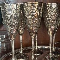 Set si 6 flute placcati argento Sheffield