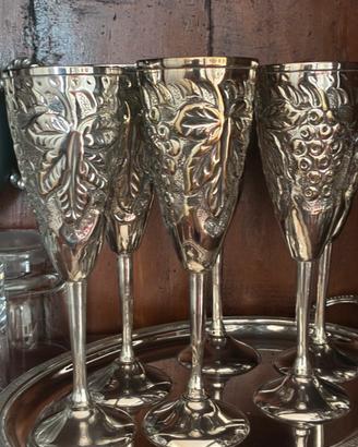 Set si 6 flute placcati argento Sheffield