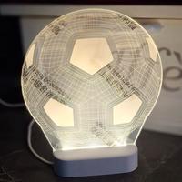 Lampada da tavolo pallone calcio illuminato 40pz.