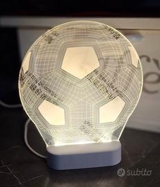 Lampada da tavolo pallone calcio illuminato 40pz.