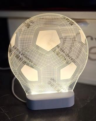 Lampada da tavolo pallone calcio illuminato 40pz.