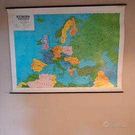 pre Croazia carta Europa vintage cartina geografic